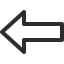 Left arrow icon